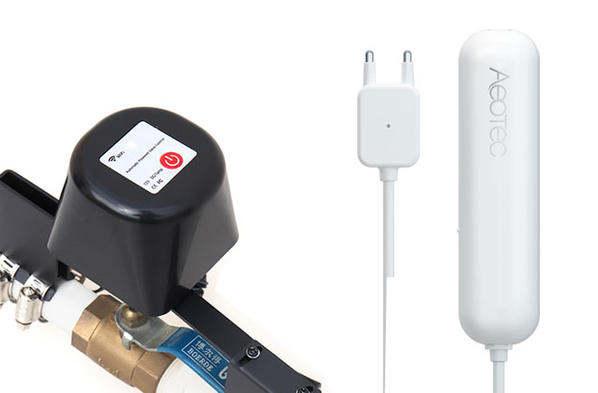 Aeotec ZW122+ZW160 - Pack détecteur d'inondation Water Sensor 6 avec Dock  Z-Wave+